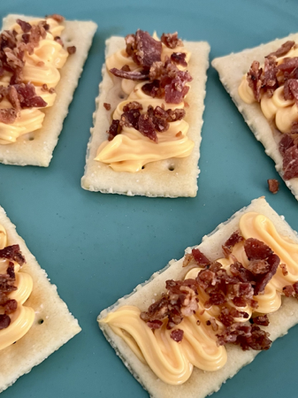 Retro Maple Bacon Cheez Whiz Bites | Easy Game Day Appetizer — Vintage By the Bite Retro Food Blog thumbnail