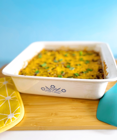 Old School Hamburger & Rice Casserole | Vintage Church Cookbook Style — Vintage By the Bite Retro Food Blog thumbnail