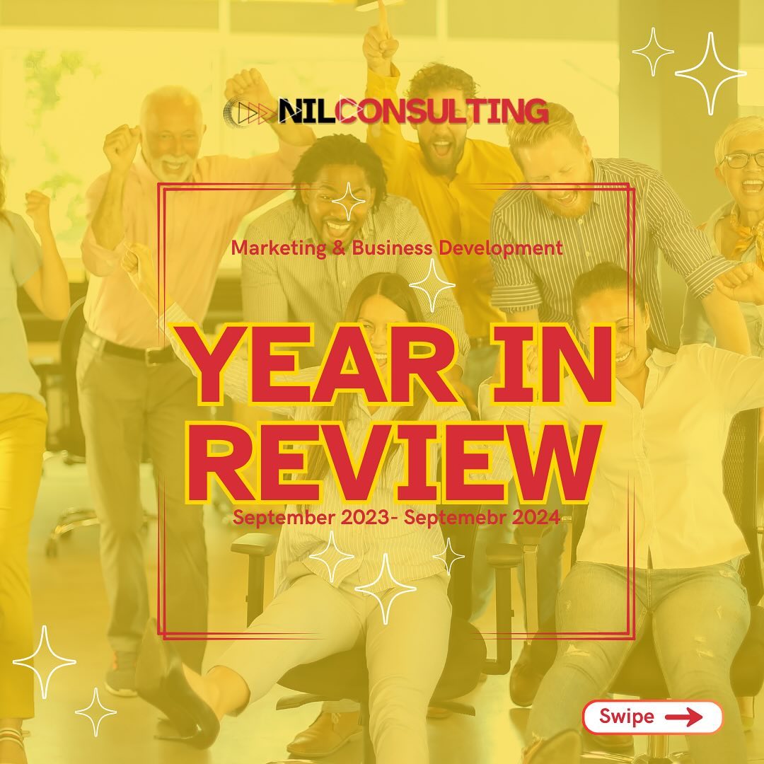 Happy 1 Year Anniversary to NIL Consulting! 🎉 We may be new to social, but we’ve been making moves all year. 🙌 

Swipe l