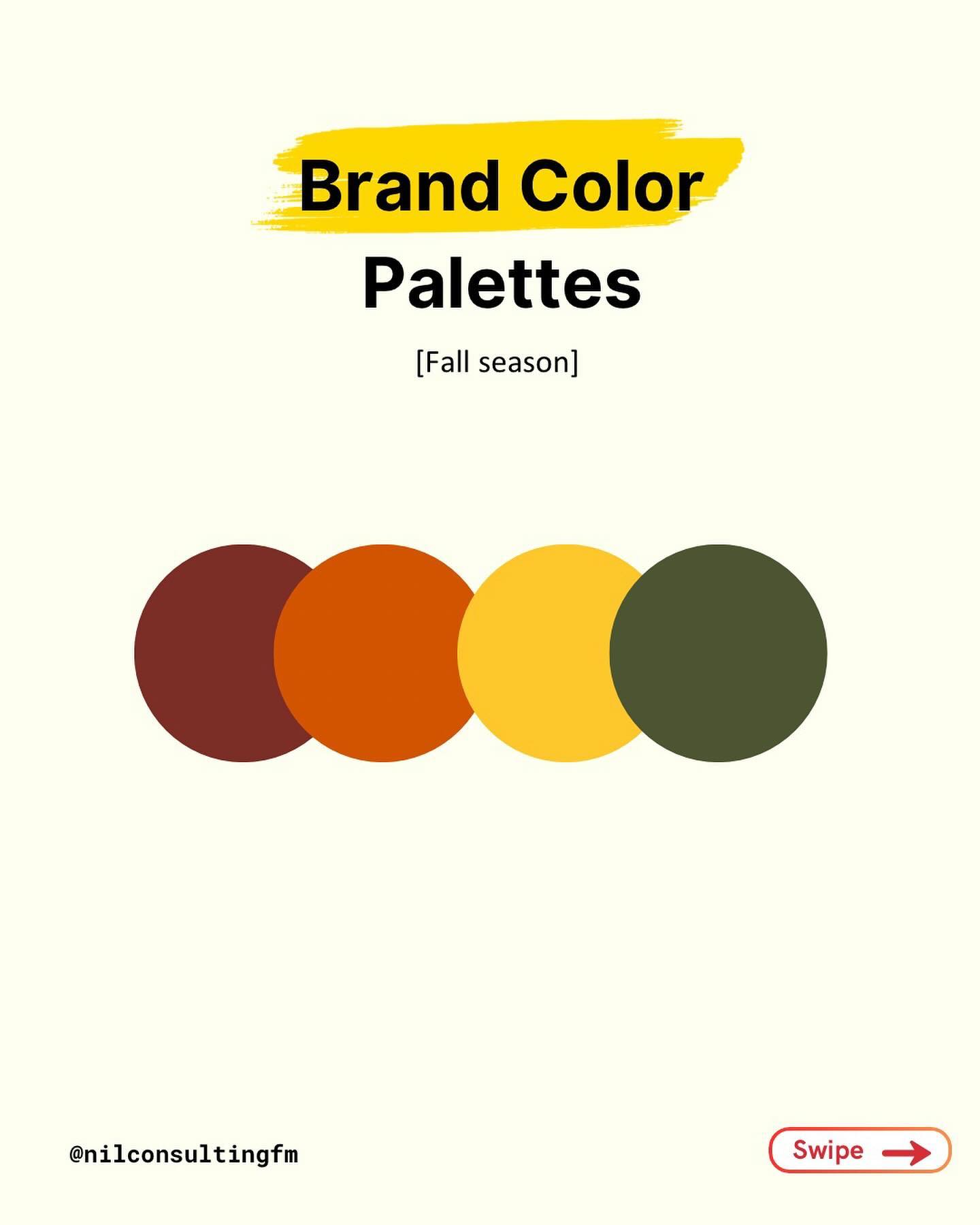 It’s giving… very fall, very cozy, very posh 🍂✨

A strong color palette is crucial for establishing a cohesive brand ide