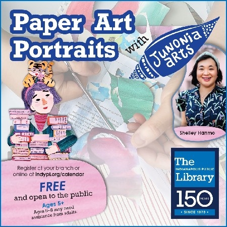 Join my paper art workshop at Indy Public Library ✂️ thumbnail
