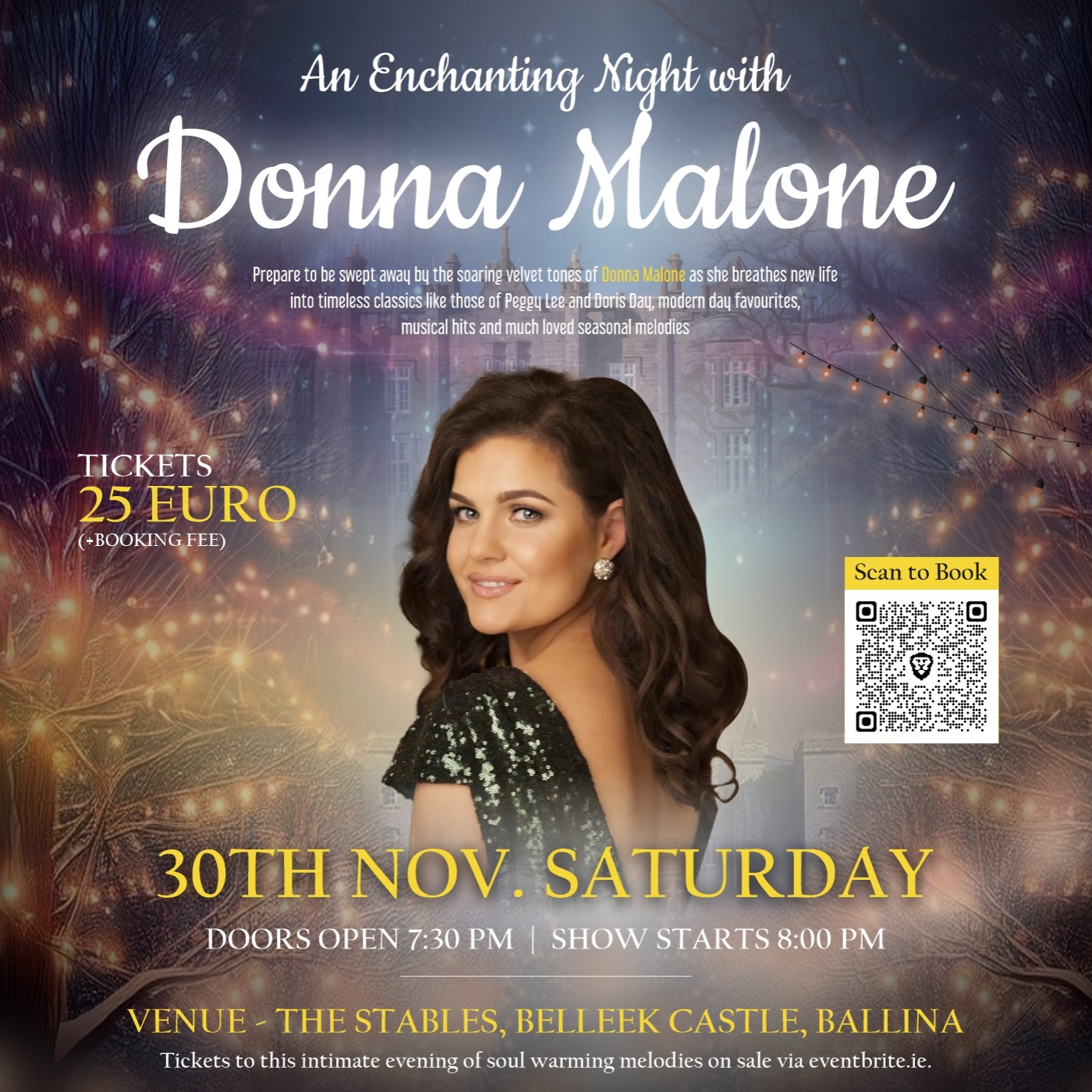 An Enchanting Night with Donna Malone at The Stables, Belleek Castle thumbnail