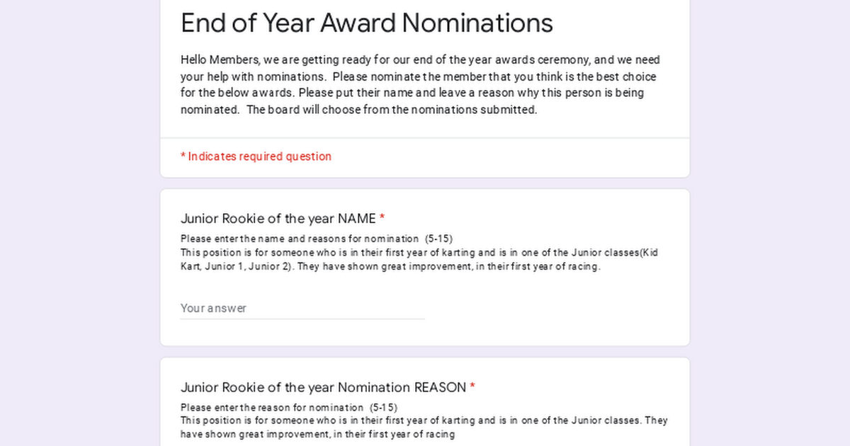 End of Year Award Nominations thumbnail