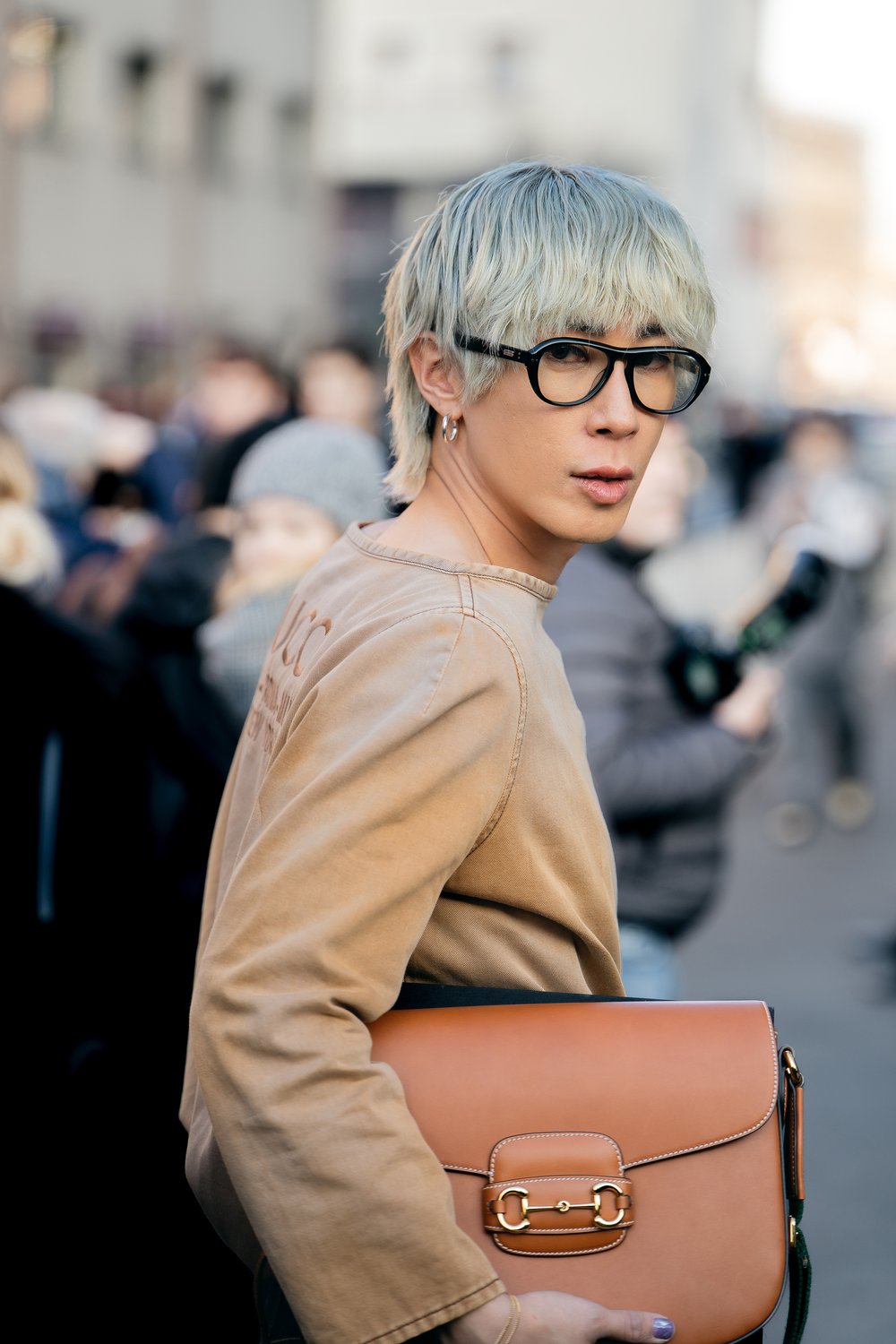 GUCCI FASHION SHOW’s STREET STYLE, MFW FALL/WINTER 2024/2025 thumbnail