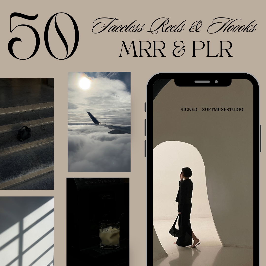 50 Feceless Reels and Hooks PLR+ MRR thumbnail