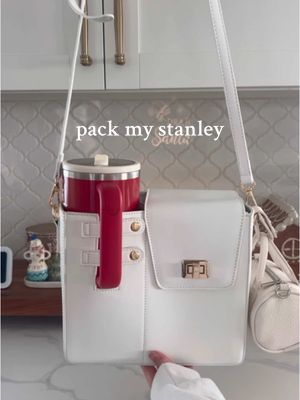 the purse w the matching mini purse 🙂‍↔️🤍💫 everything is on my amazonnn 👏🏻 #packmystanley #stanleycup @Stanley Brand @la