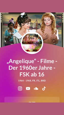 „Angelique“ - Filme - Der 1960er Jahre - FSK ab 16 1964 - 1968, FR, ITL, BRD thumbnail