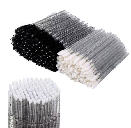 Kit 300 Escovinhas + 300 Microbrush + 300 Aplicador Cotonete - Alongamento Cílios thumbnail