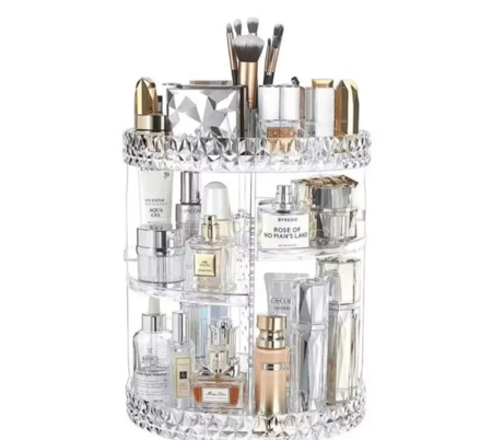 Organizador de maquiagem Giratório 360º Acrílico Suporte de Cosméticos thumbnail