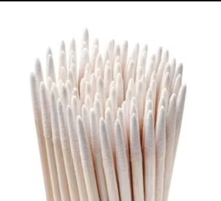 Kit 600 Palitos Com Algodão De Limpeza Alinhamento Henna Micropigmentação Unha Boca thumbnail