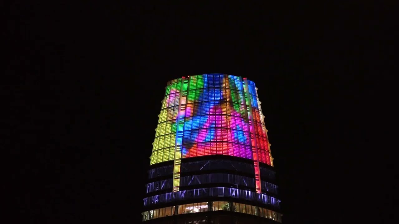 Stunning Aerial Footage of My Art on Salesforce Tower For Pride! (Youtube) thumbnail