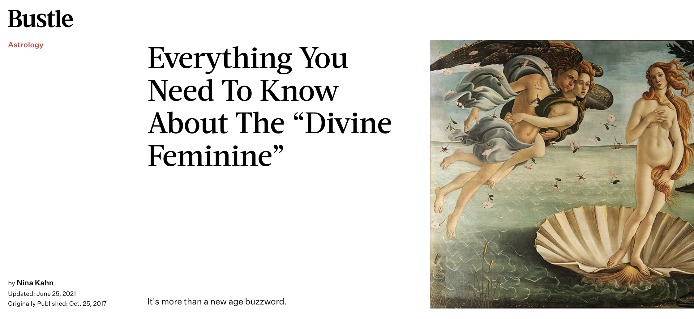 Everything You Need To Know About The "Divine Feminine" (Bustle) thumbnail