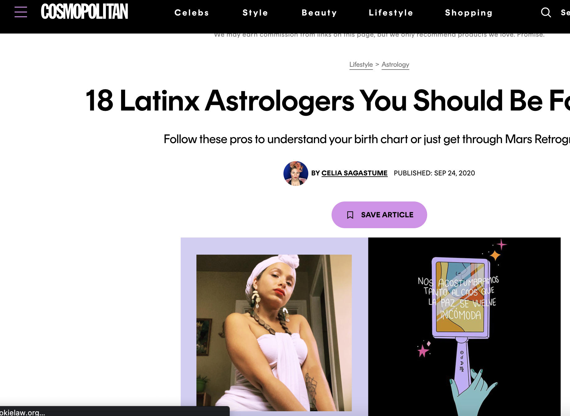 18 Latinx Astrologers You Should Be Following (Cosmopolitan) thumbnail