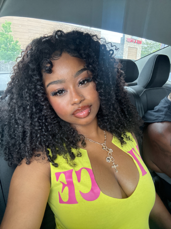 [WEAR GO HALF WIG] ISEE Coily Curly Half Wig Seamless Kinky Curly Flip Over Wig Beginner Friendly thumbnail