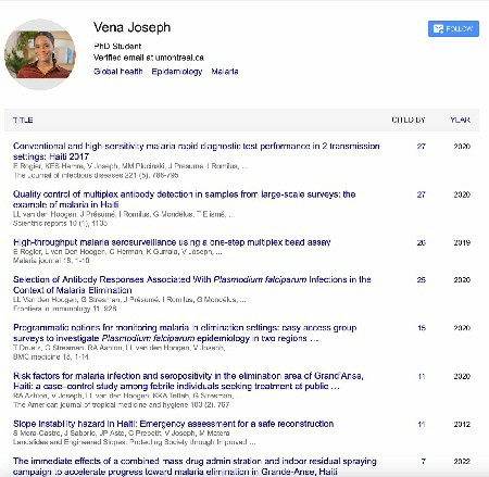 Google Scholar Profile thumbnail