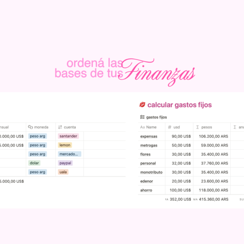 finanzas freelancer | Notion Template @byluvdesign thumbnail