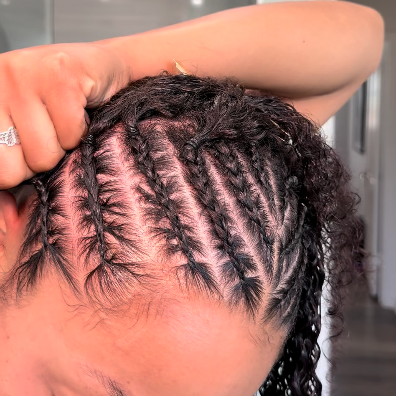 ✨How to cornrow your own hair✨ thumbnail