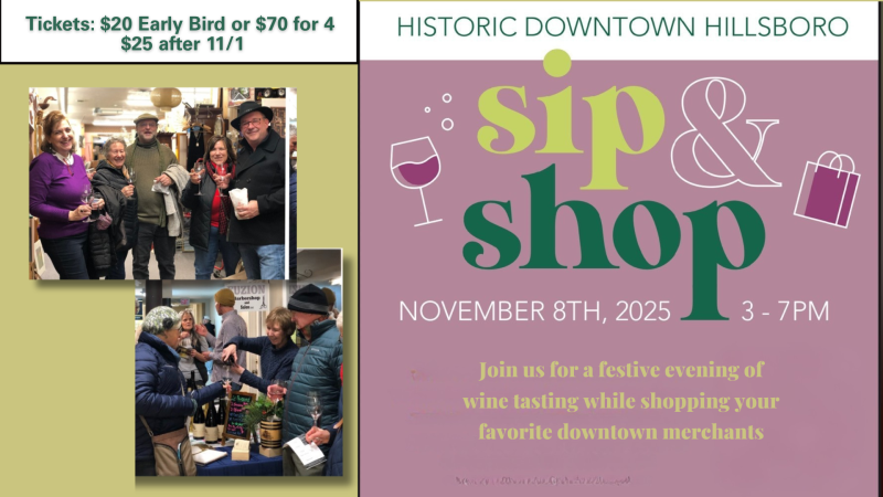5th Annual Sip  Shop In Historic Downtown Hillsboro thumbnail