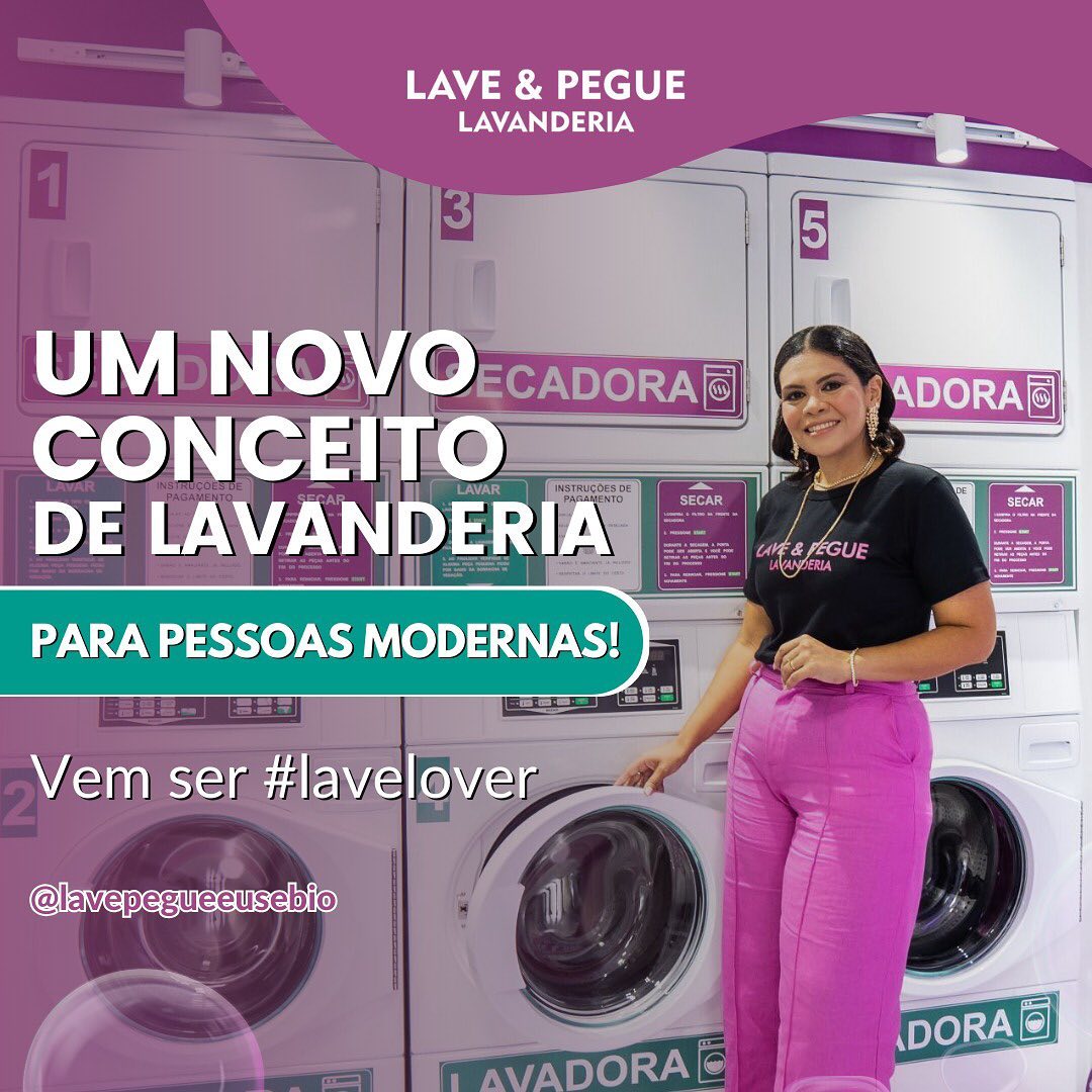 Com a correria do dia a dia, pessoas modernas priorizam tempo e economia. 💰🕢

Então vem pra Lave & Pegue Lavanderia! 🧺🫧👚