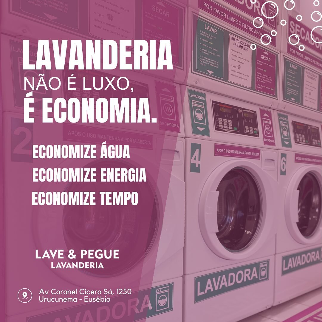 Na Lave & Pegue Lavanderia você tem economia, qualidade e praticidade no seu dia a dia 💰

📍 Estamos localizados na Av. C