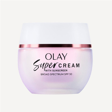 Olay Super Cream with Sunscreen SPF 30, Ultra Lightweight SPF Face Moisturizer thumbnail