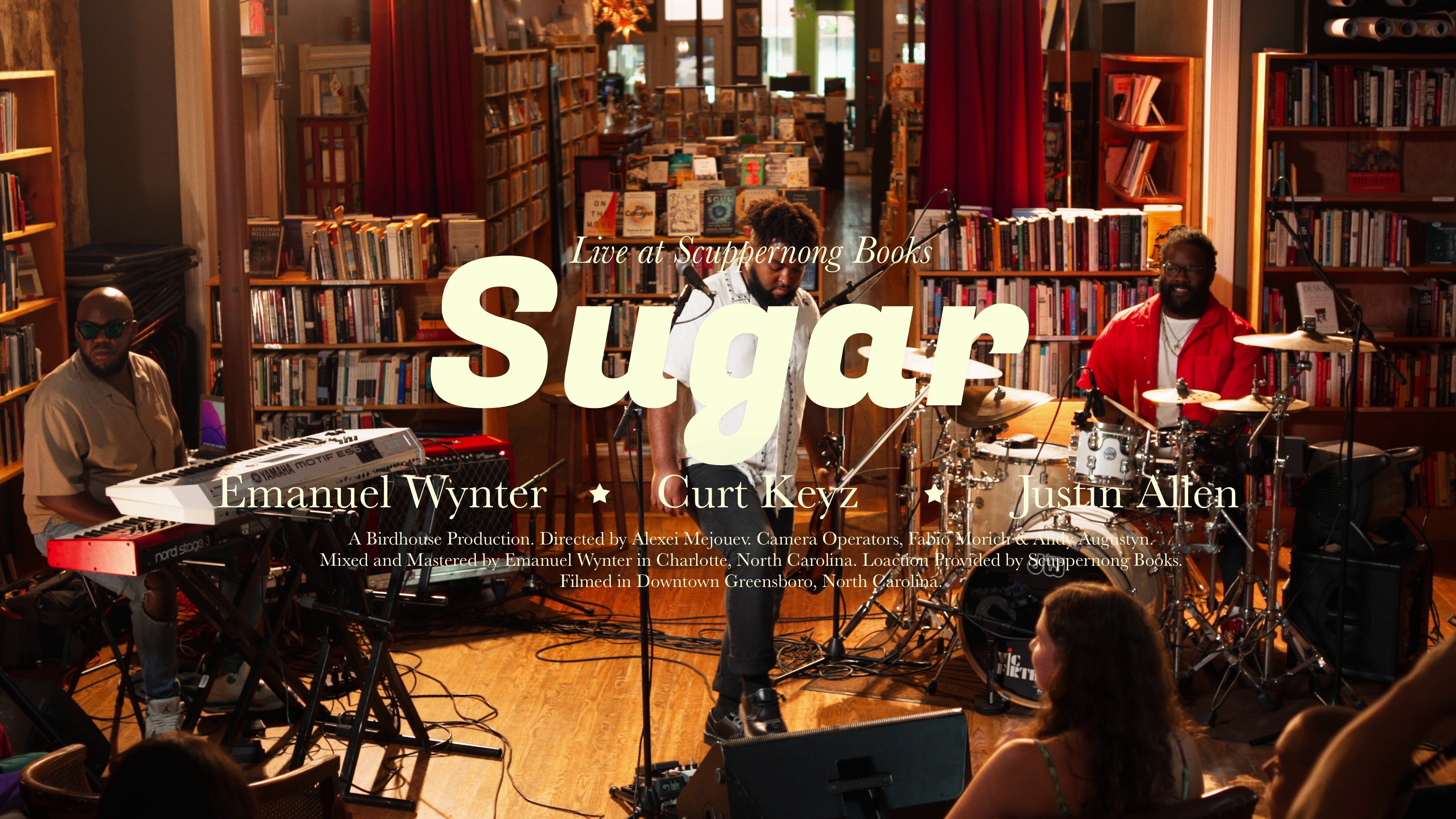 Sugar (Live at Scuppernong Books) - YouTube thumbnail