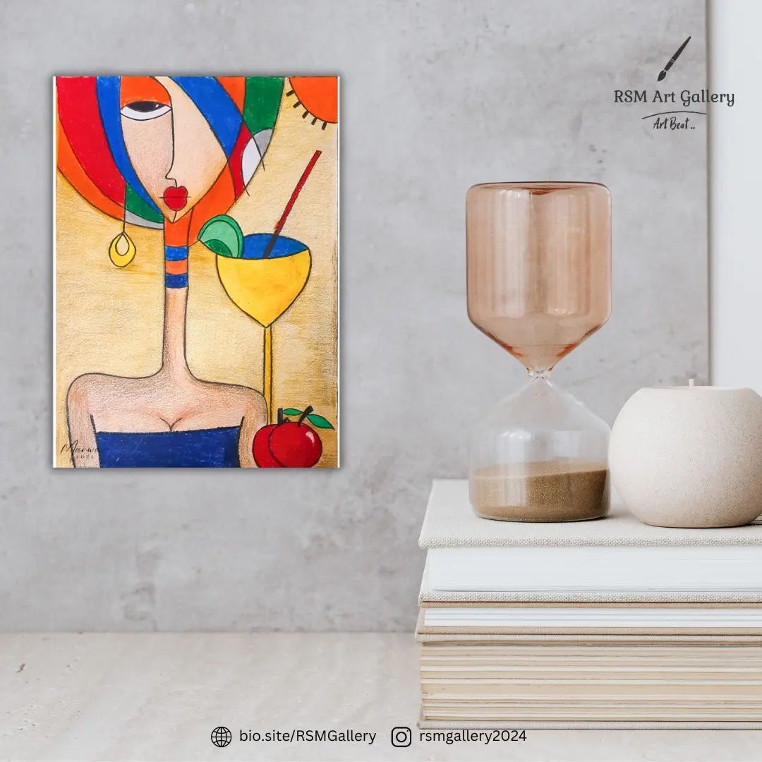 It's time to make a new touch on your decoration 🤩
🌟 Zuliakh - زليخة 🌟
Available now Oil Pastel Painting on 25*35 canvas