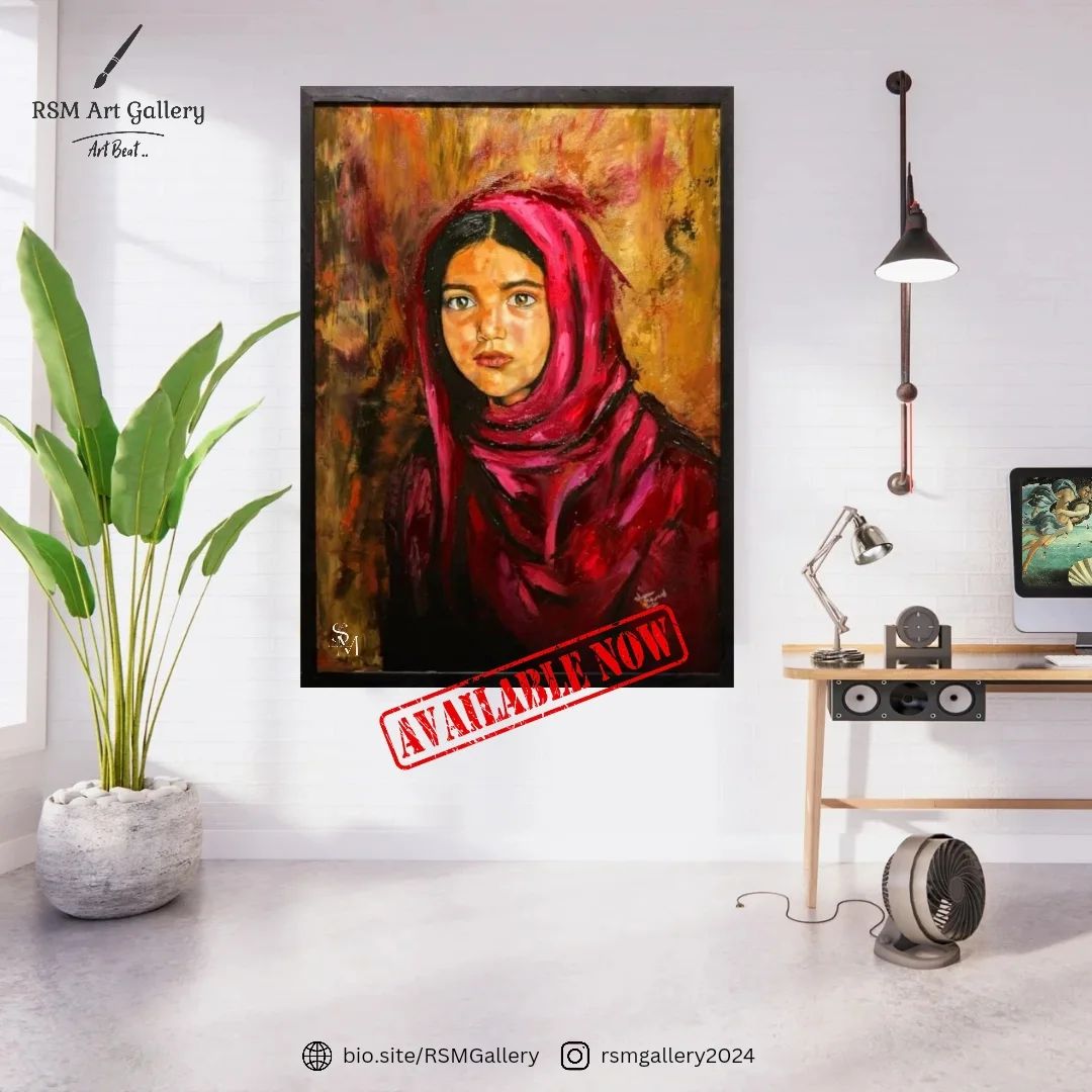 🌧️ Melancholy in Brushstrokes 🎨 
Immerse yourself in the profound beauty of this evocative oil painting, now showcased a