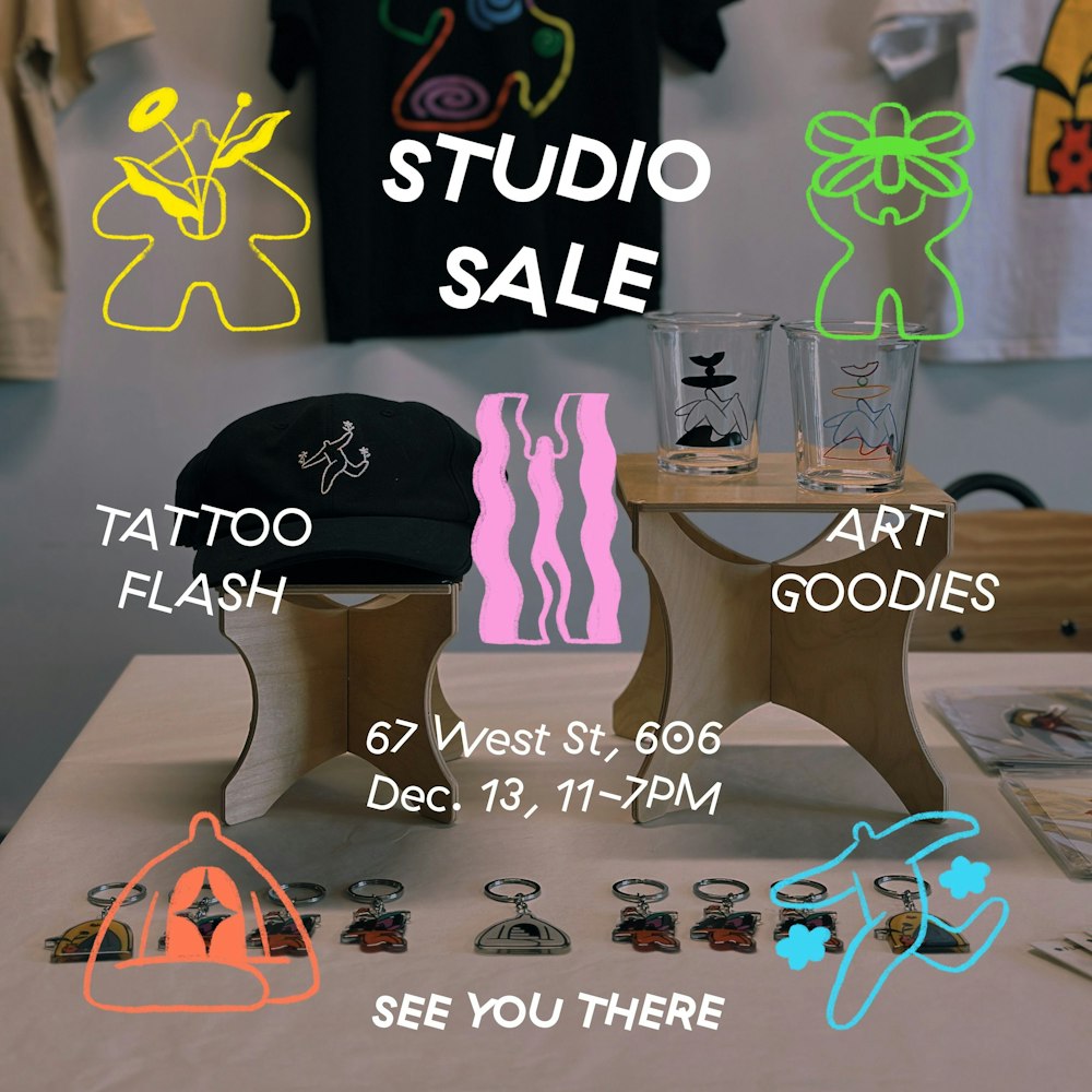 RSVP to Studio Sale + Tattoo Flash Day | Partiful thumbnail