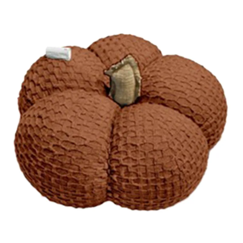 Orange Pumpkin Shaped Throw Pillow thumbnail