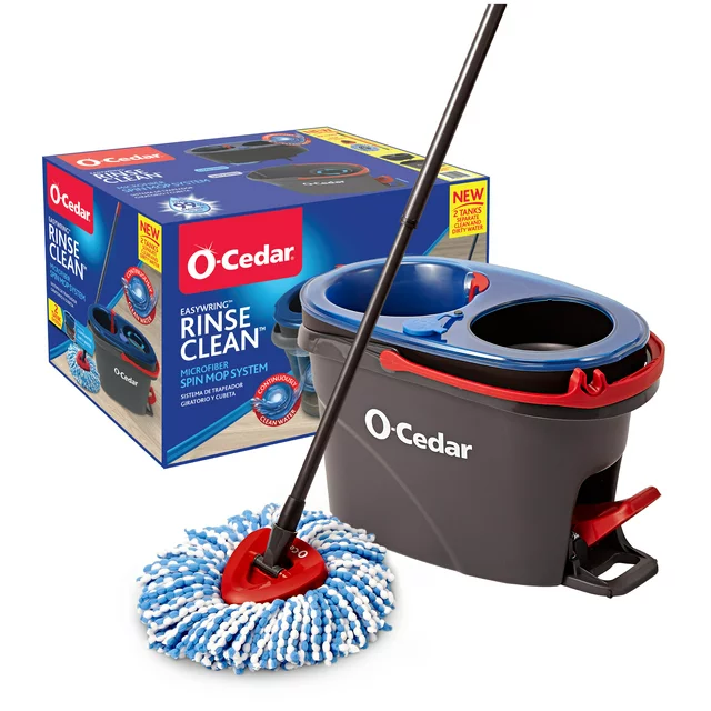 O-Cedar EasyWring RinseClean Spin Mop and Bucket System, Hands-Free System thumbnail