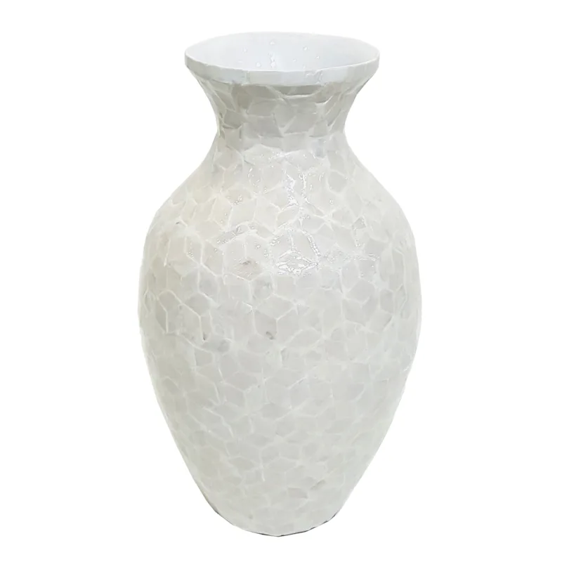 Cream Capiz Vase, 14" thumbnail