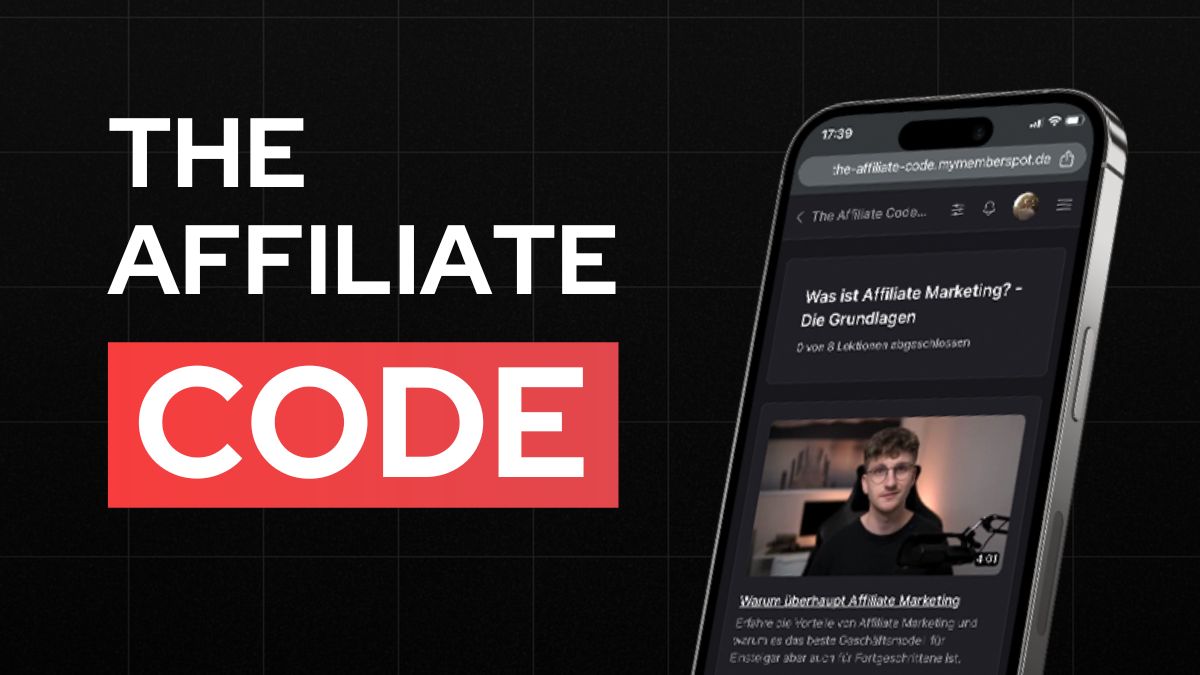 The Affiliate Code by Marek Rühl - Lerne Affiliate Marketing thumbnail