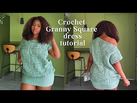 How to Crochet a Dress Step by Step | Full Crochet Dress Tutorial (Beginner Friendly) thumbnail