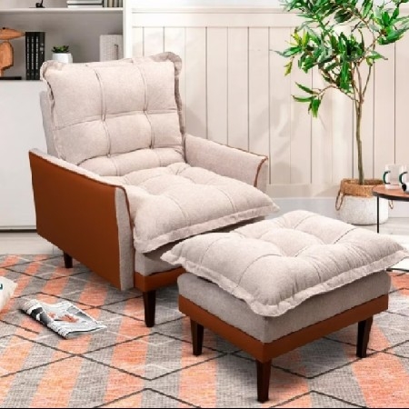 Poltrona Reclinável com Puff thumbnail