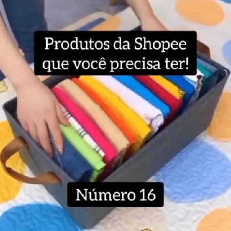 Shopee (N° 16) – Cesto dobrável para organizar roupas thumbnail