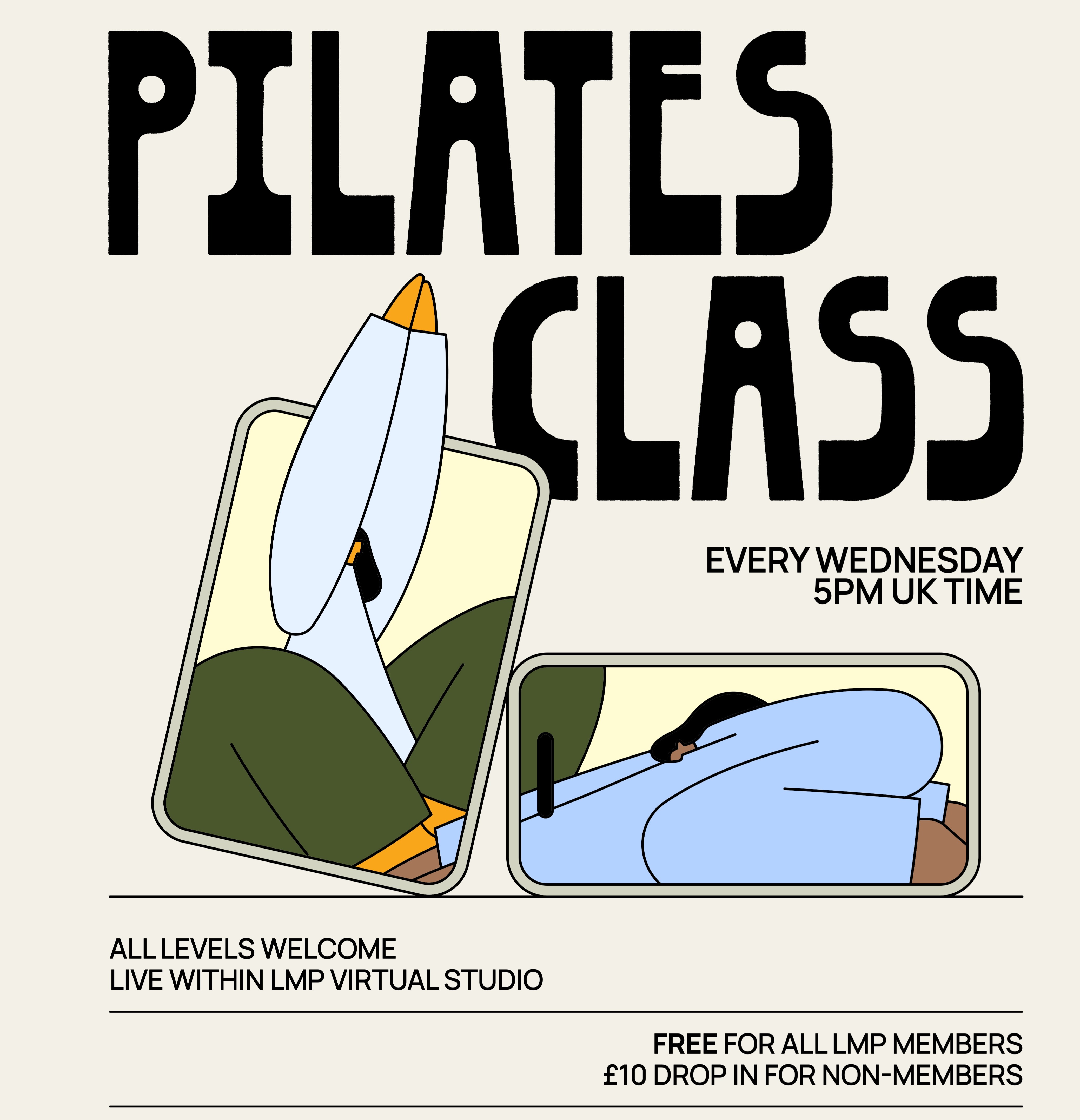 JOIN OUR WEEKLY LIVE PILATES CLASS - WEDS 5PM (UK TIME) thumbnail