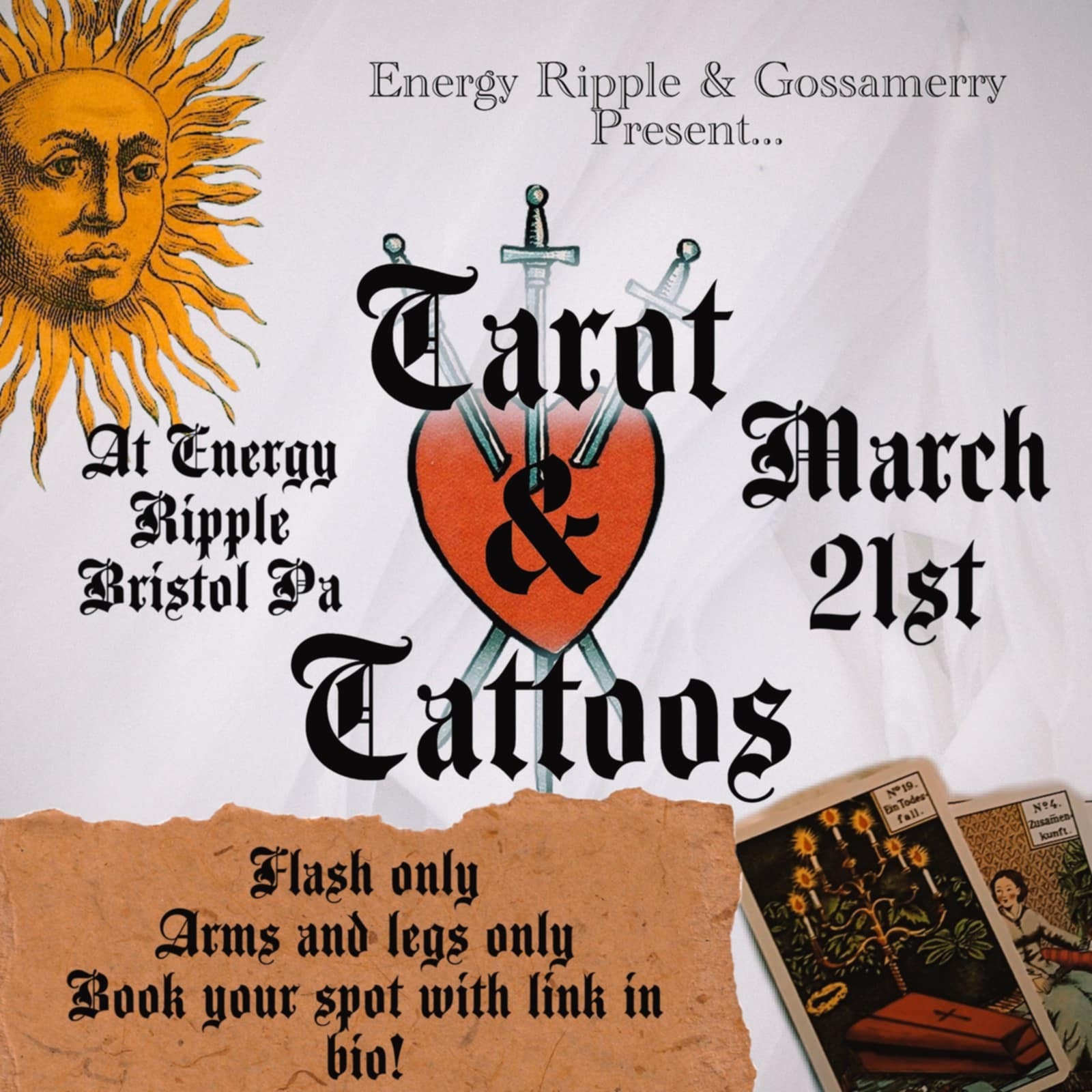 Tattoo & Tarot 3/21 6-9p thumbnail