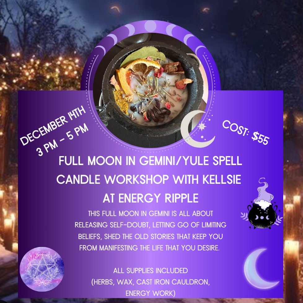 Spell Candle Workshop 12/14 3p | KLV Energy Ripple thumbnail