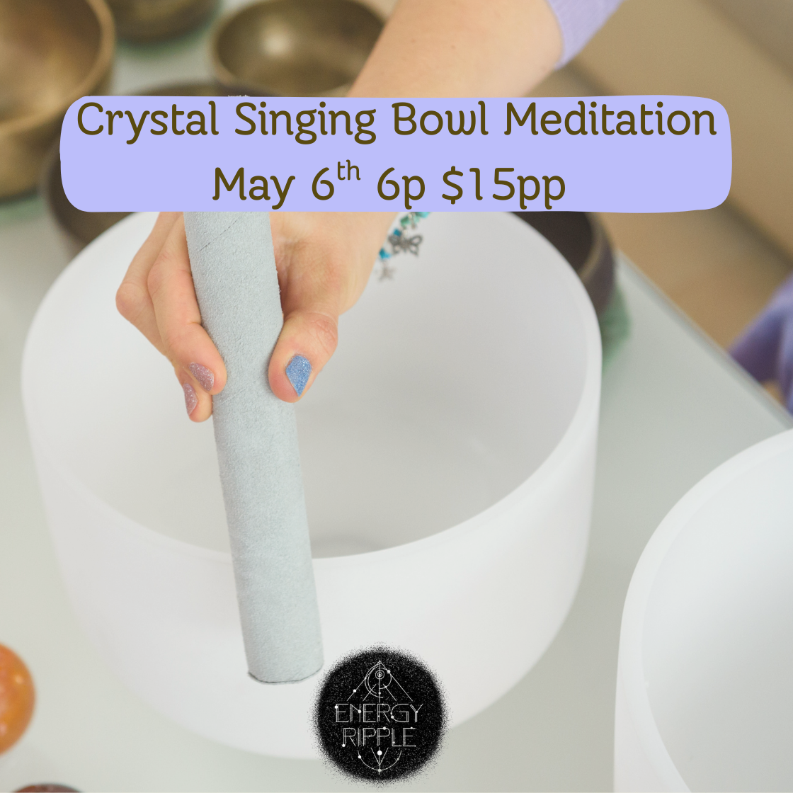 Crystal Singing Bowl Meditation | KLV Energy Ripple thumbnail