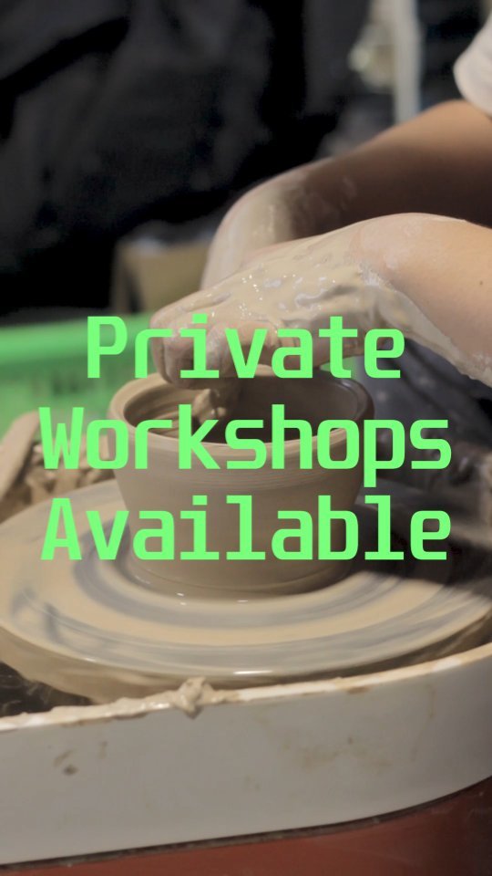 A reminder that our pottery workshop is always available at the studio. Choose the class you want, make an appointment t