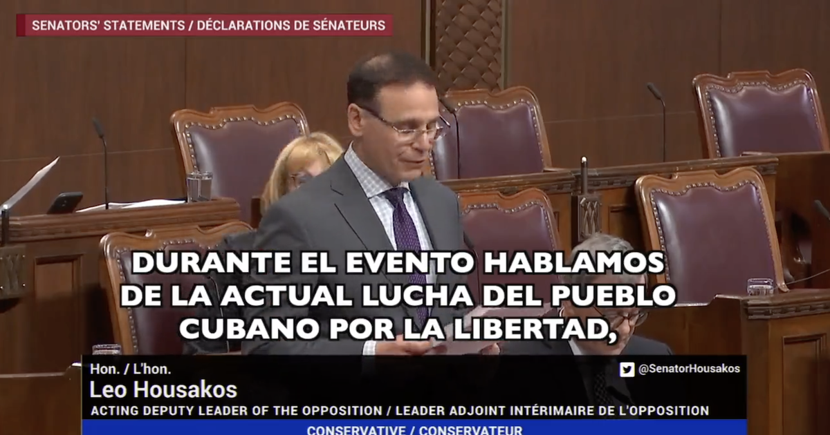 Senador canadiense reconoce al pueblo de Cuba por su lucha thumbnail