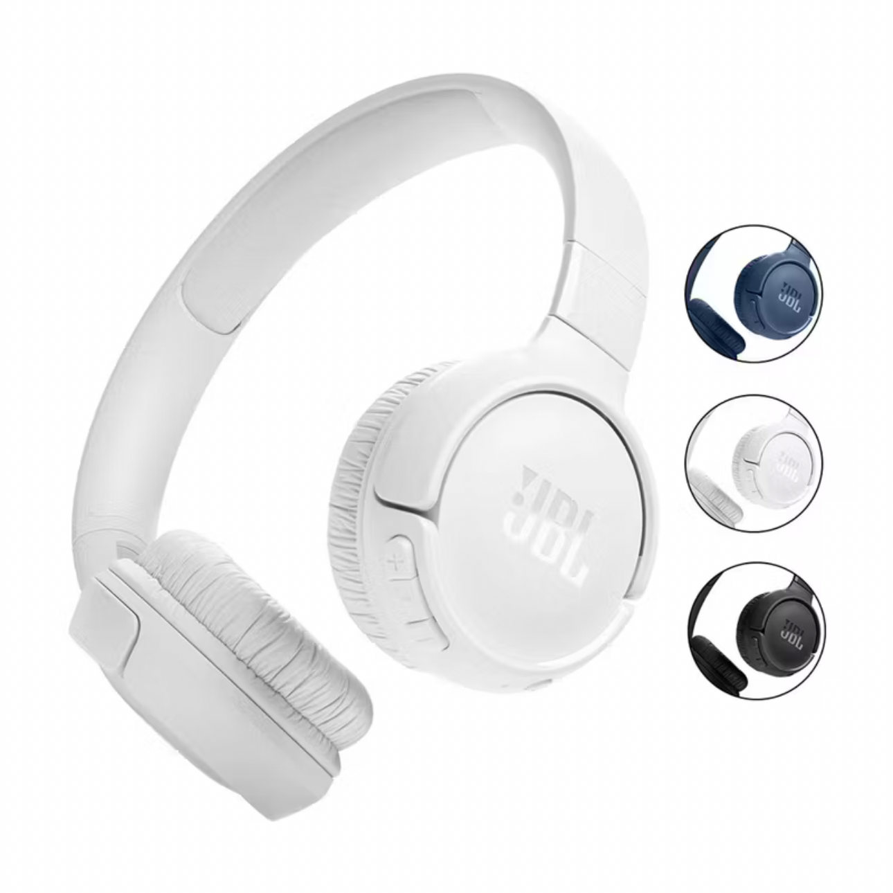 Fone de Ouvido Tune 520BT Jbl Bluetooth On Ear Pure Bass Azul Preto Branco Recarregável thumbnail