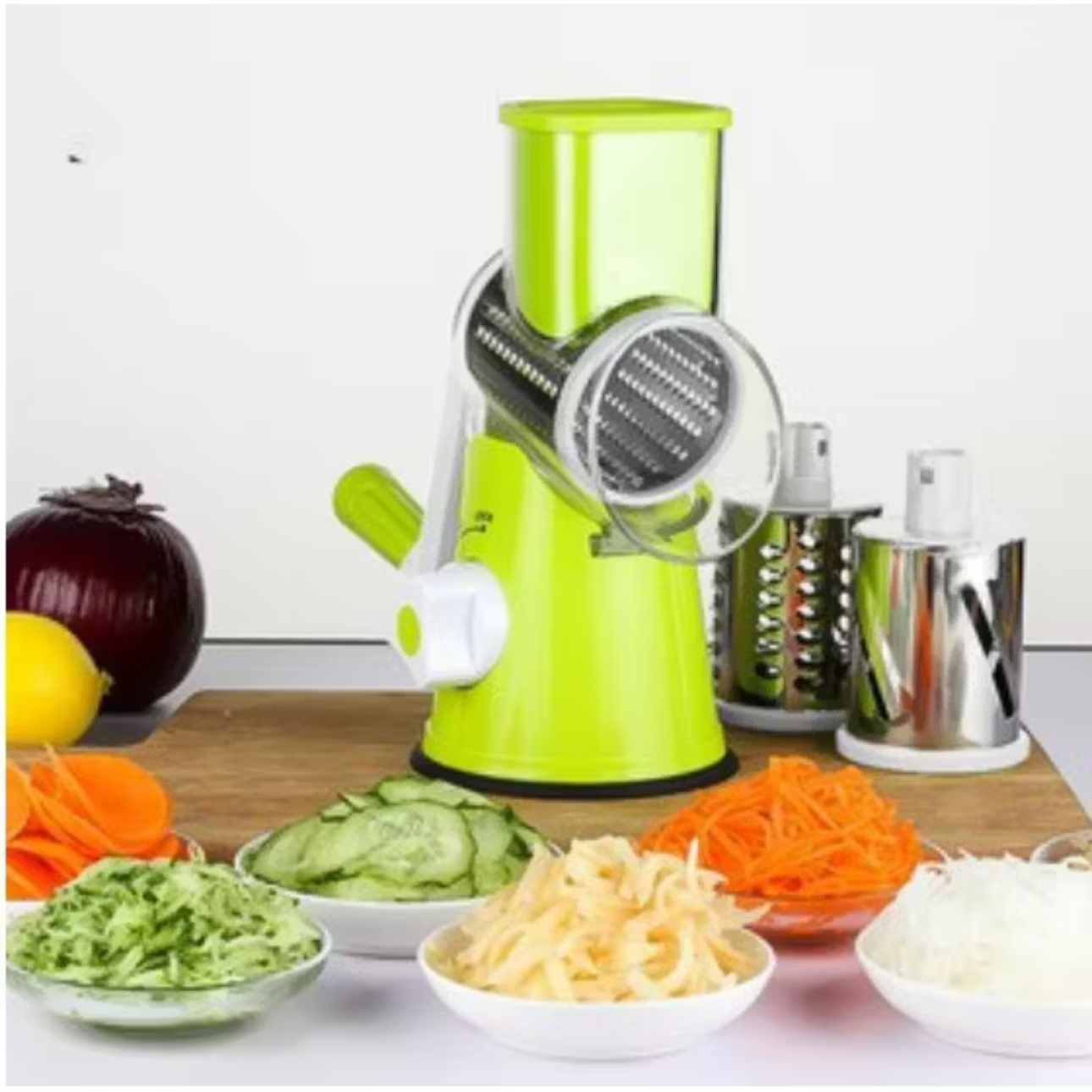 Cortador Fatiador 3 Laminas Ralador Verdura Legumes Oferta promoção thumbnail