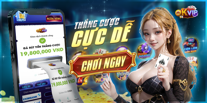OKVIP TOP - Tải OKVIP Lụm Code 999K FREE - #1 Game Đổi Thưởng thumbnail