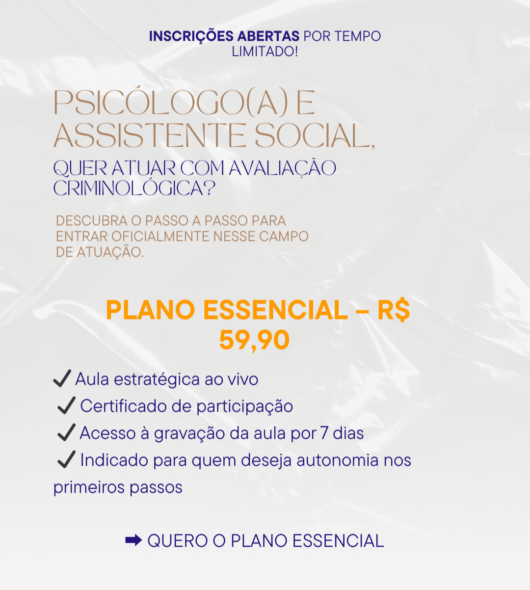 Aula Estratégica: Avaliação Criminológica - R$59,90 thumbnail