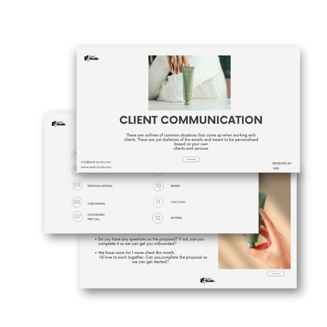 CLIENT COMMUNICATION TEMPLATE PACK thumbnail