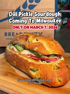 Pickle lovers in Milwaukee… this one is for you 🍞🔥 @Breadsmith of Milwaukee  We made a stuffed loaf loaded with: 🍅Sun-dr