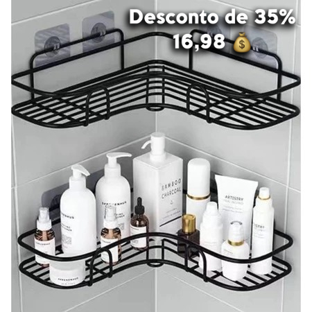 Kit 2 suporte organizador para banheiro cozinha thumbnail