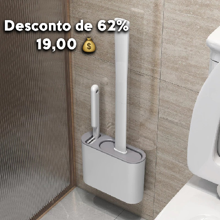 2 em 1 escova de silicone para vaso sanitário thumbnail